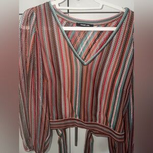 Sugarlips Vibrant Striped Blouse